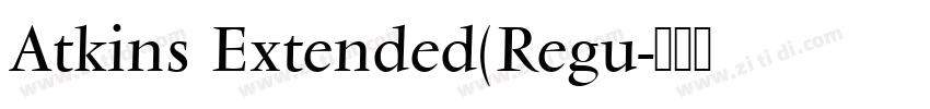 Atkins Extended(Regu字体转换